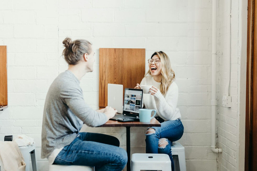 couple discussing budget together