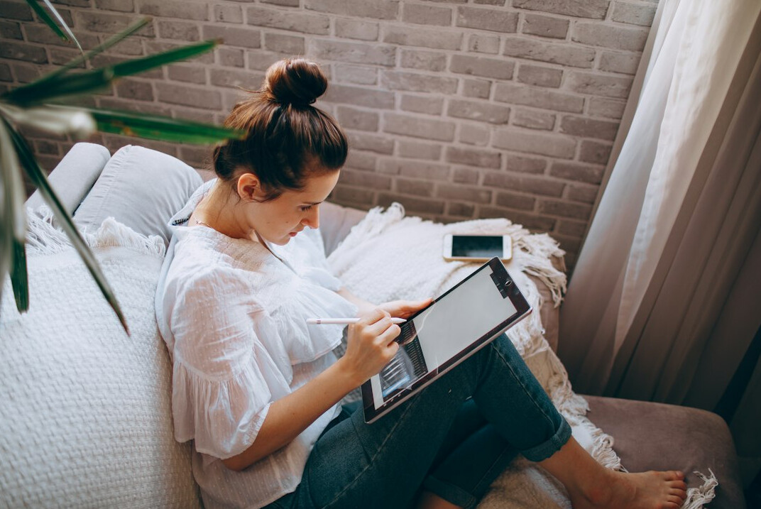 person budgeting at home